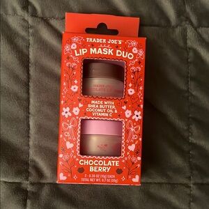 Limited Edition Valentines Day Trader Joe's Lip Mask Duo - Chocolate Berry